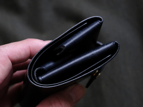 【限定15個】二つ折りミニ財布 “Enfold Coin”/ブライドルレザー