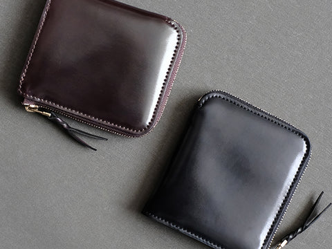 [Limited to 10 pieces] L-shaped zipper wallet "Cram" / Horween Cordovan x Maremma