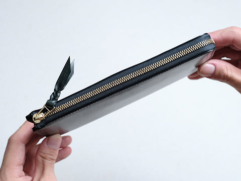 [Limited to 5 pieces] L-shaped zipper long wallet "Cram long" / Bridle leather